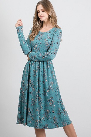 Flower print French terry baby ...